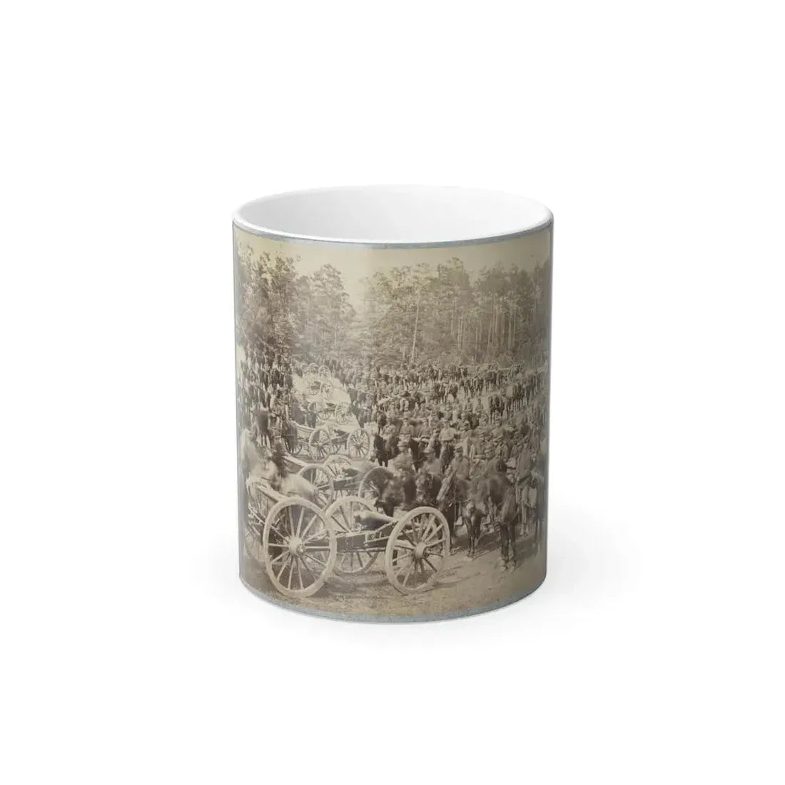 Benson's Horse Battery (M. 2D U.S. Art'y) Near Fair Oaks, Va., June 1862 (U.S. Civil War) Color Changing Coffee Mug 11oz Default Title - Go Mug Yourself