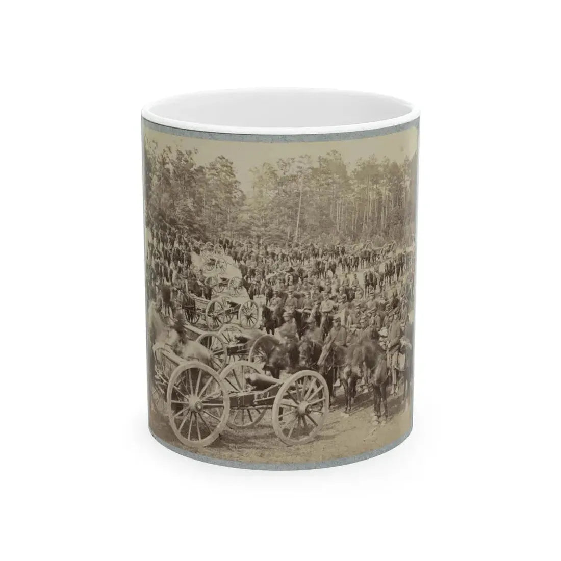 Benson's Horse Battery (M. 2d U.S. Art'y) Near Fair Oaks, Va., June 1862 (U.S. Civil War) White Coffee Mug 11oz - Go Mug Yourself