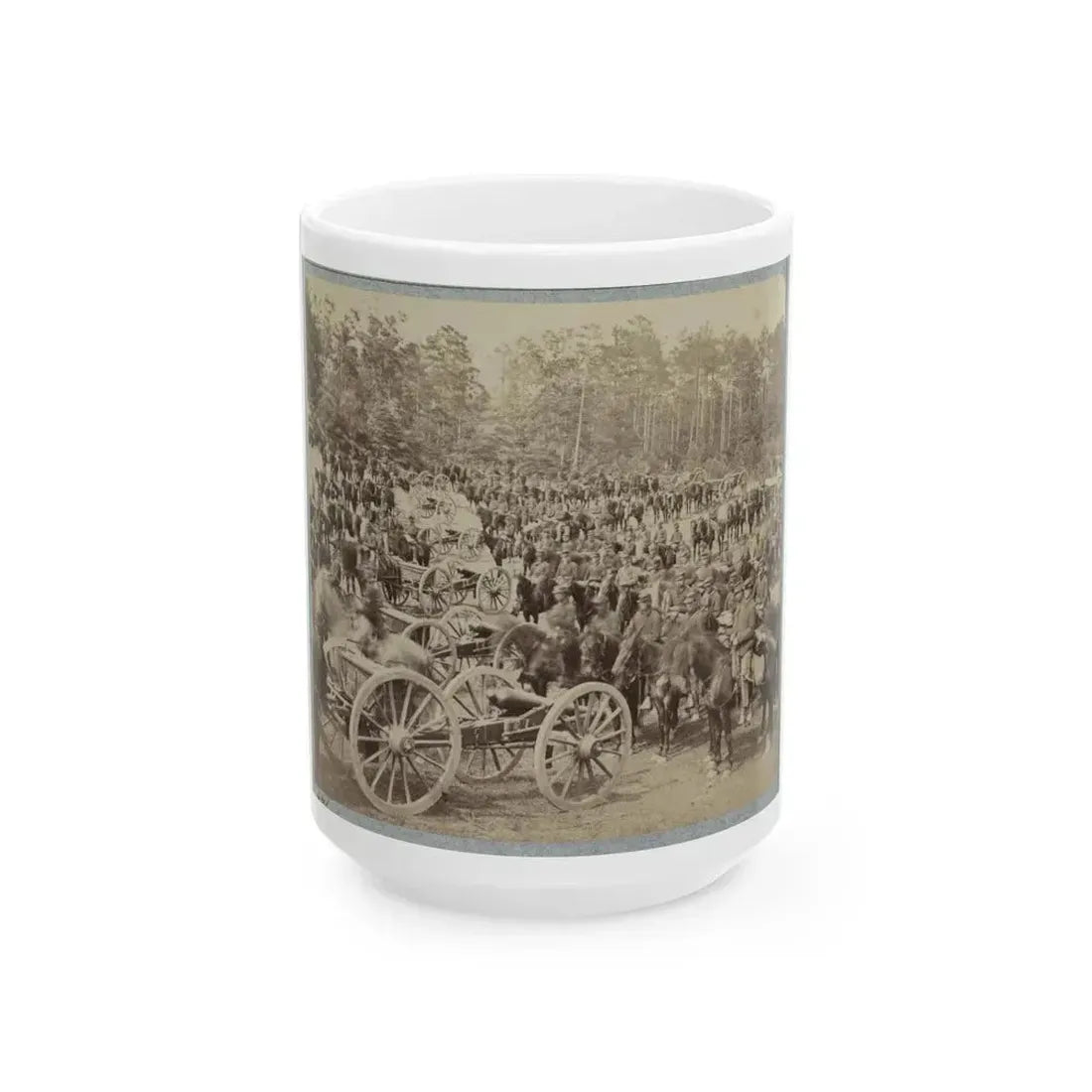Benson's Horse Battery (M. 2d U.S. Art'y) Near Fair Oaks, Va., June 1862 (U.S. Civil War) White Coffee Mug 15oz - Go Mug Yourself