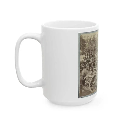 Benson's Horse Battery (M. 2d U.S. Art'y) Near Fair Oaks, Va., June 1862 (U.S. Civil War) White Coffee Mug - Go Mug Yourself