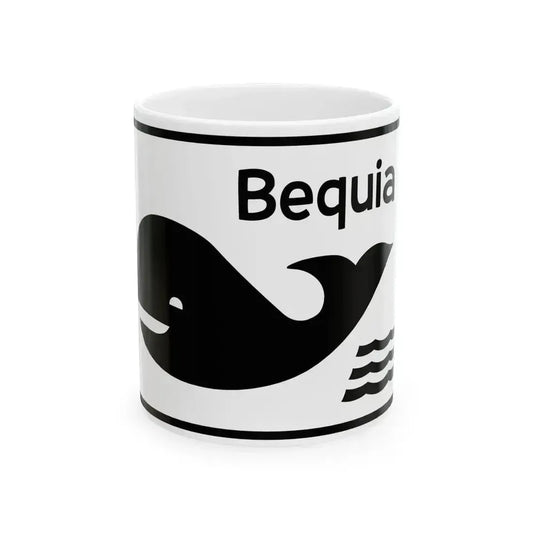 Bequia flag (Saint Vincent and the Grenadines) White Coffee Mug 11oz - Go Mug Yourself