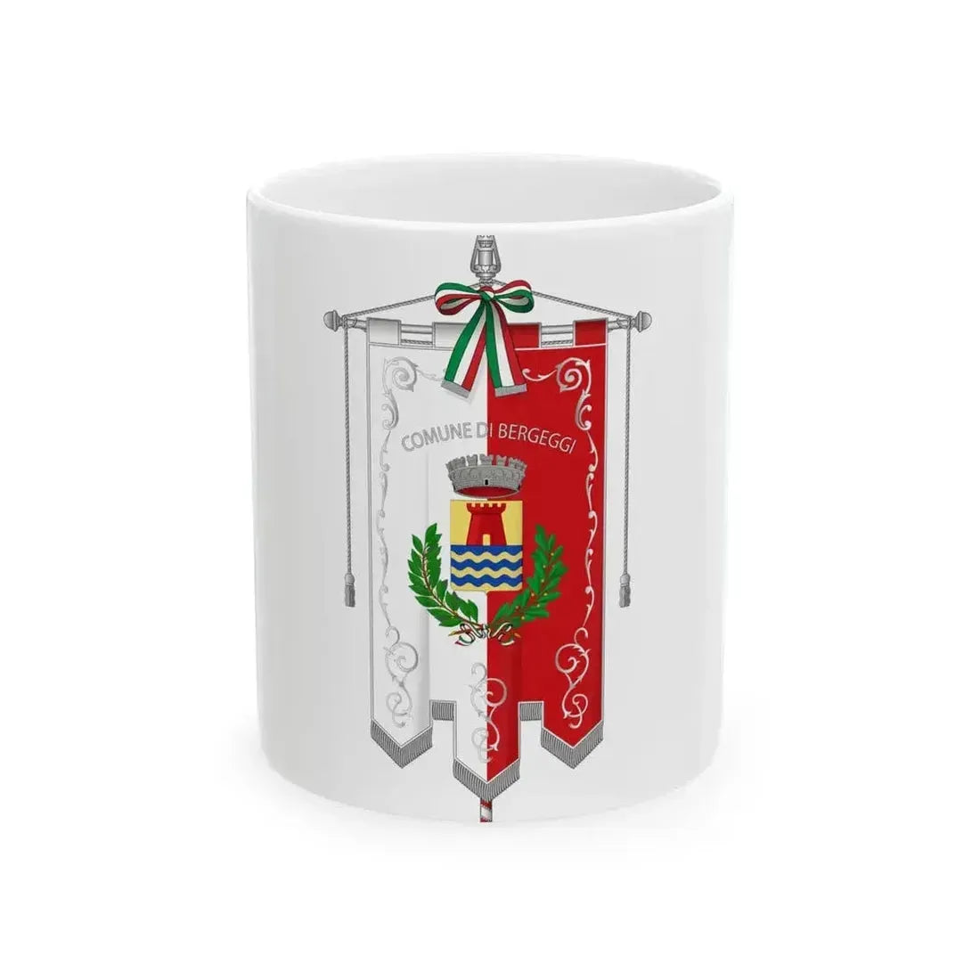 Bergeggi-Gonfalone (Italy) White Coffee Mug 11oz - Go Mug Yourself