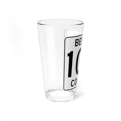 Bergen County 100 (New Jersey) (Road Sign) Pint Glass 16oz - Go Mug Yourself