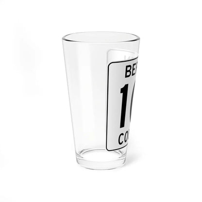Bergen County 101 (New Jersey) (Road Sign) Pint Glass 16oz - Go Mug Yourself
