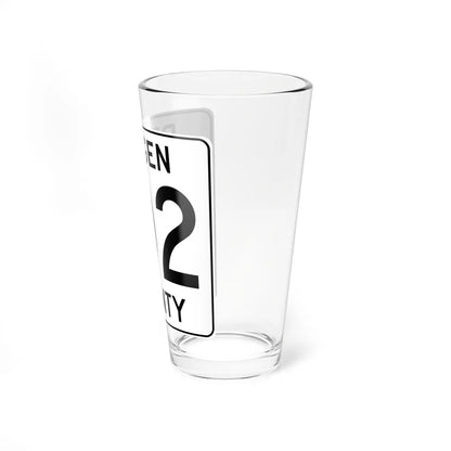 Bergen County 102 (New Jersey) (Road Sign) Pint Glass 16oz - Go Mug Yourself
