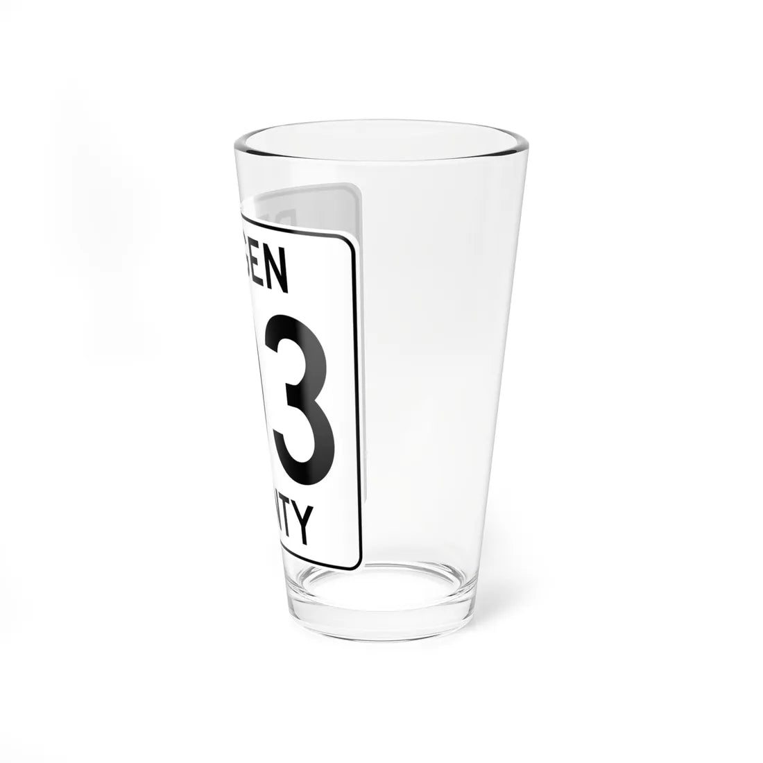 Bergen County 103 (New Jersey) (Road Sign) Pint Glass 16oz - Go Mug Yourself