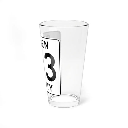 Bergen County 103 (New Jersey) (Road Sign) Pint Glass 16oz - Go Mug Yourself