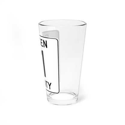 Bergen County 11 (New Jersey) (Road Sign) Pint Glass 16oz - Go Mug Yourself
