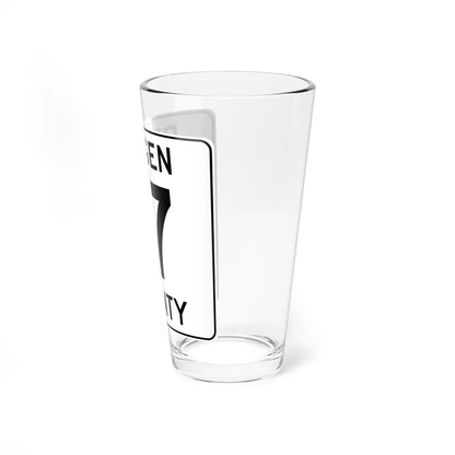 Bergen County 17 (New Jersey) (Road Sign) Pint Glass 16oz - Go Mug Yourself