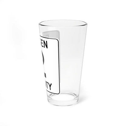 Bergen County 2 (New Jersey) (Road Sign) Pint Glass 16oz - Go Mug Yourself