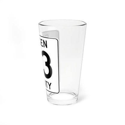 Bergen County 23 (New Jersey) (Road Sign) Pint Glass 16oz - Go Mug Yourself