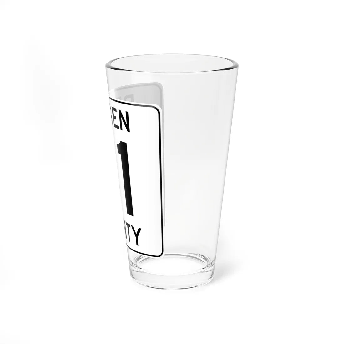Bergen County 31 (New Jersey) (Road Sign) Pint Glass 16oz - Go Mug Yourself
