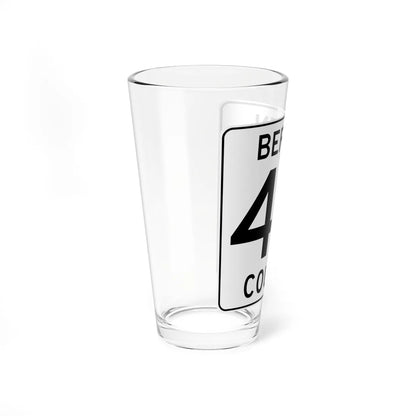 Bergen County 40 (New Jersey) (Road Sign) Pint Glass 16oz - Go Mug Yourself
