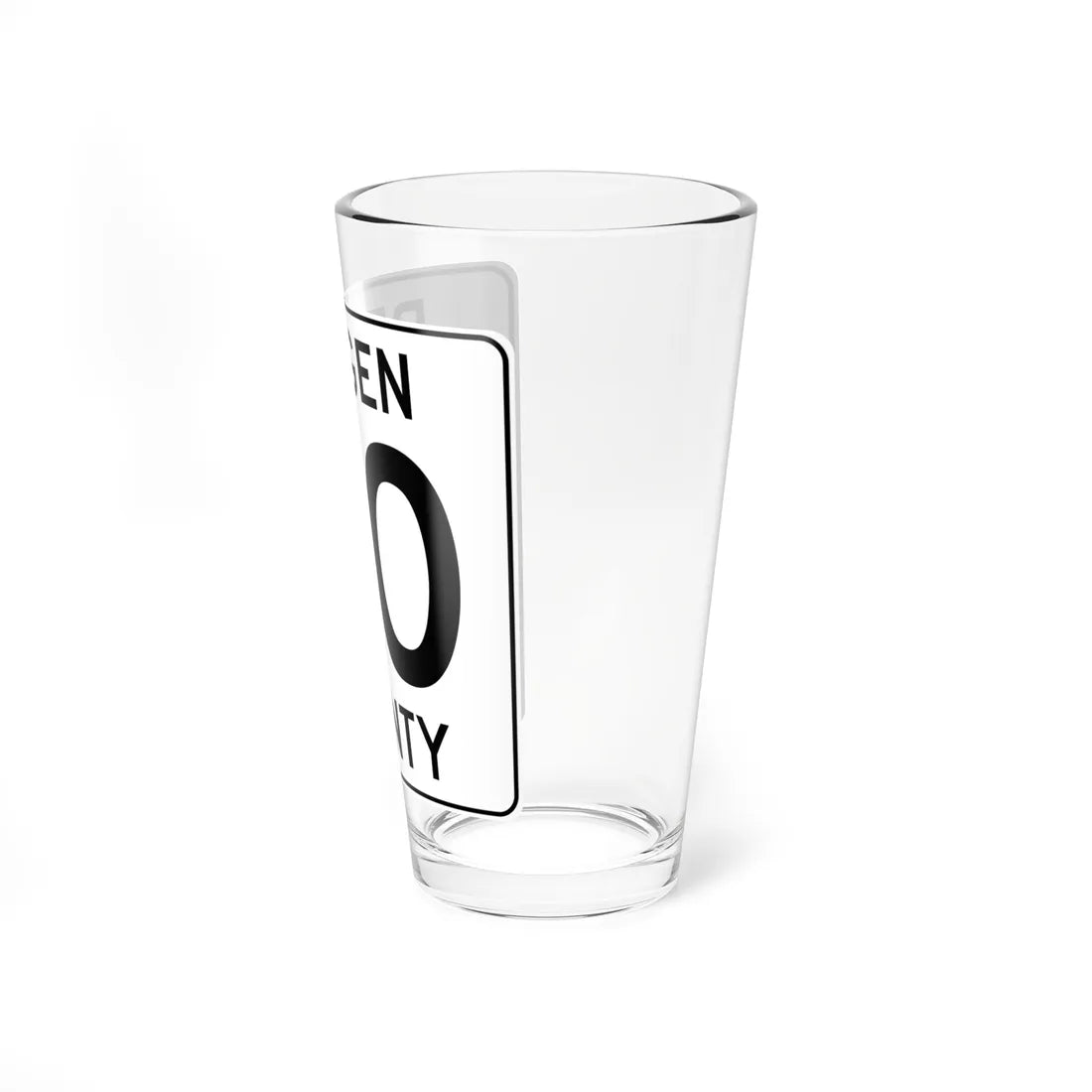 Bergen County 40 (New Jersey) (Road Sign) Pint Glass 16oz - Go Mug Yourself
