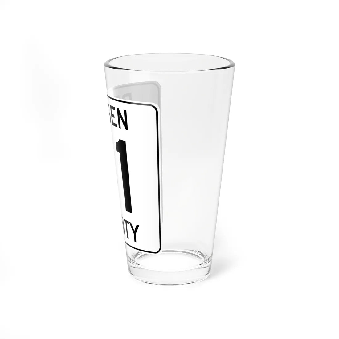Bergen County 41 (New Jersey) (Road Sign) Pint Glass 16oz - Go Mug Yourself