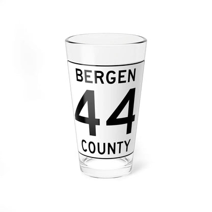Bergen County 44 (New Jersey) (Road Sign) Pint Glass 16oz 16oz - Go Mug Yourself