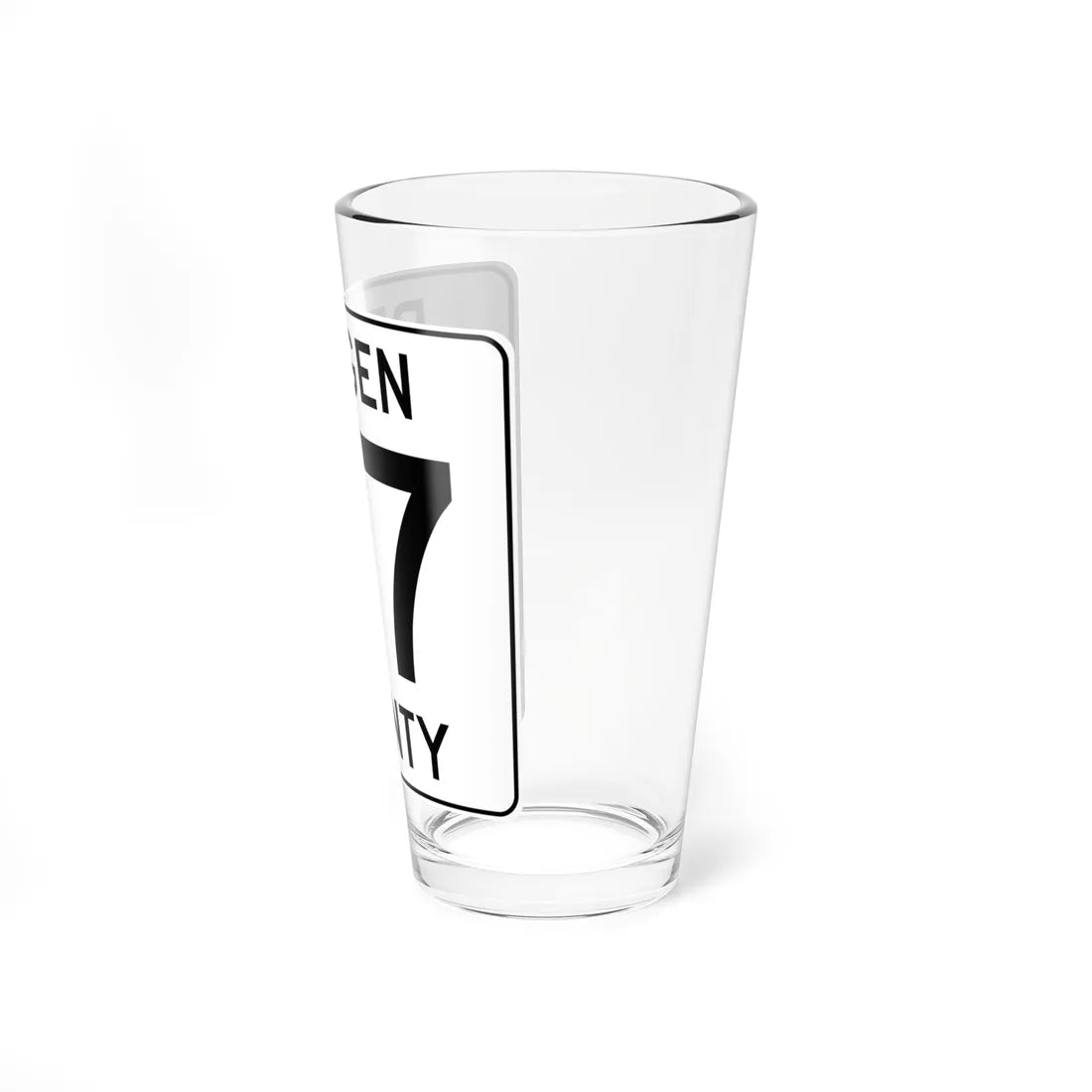Bergen County 47 (New Jersey) (Road Sign) Pint Glass 16oz - Go Mug Yourself