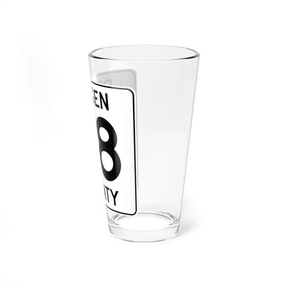 Bergen County 58 (New Jersey) (Road Sign) Pint Glass 16oz - Go Mug Yourself