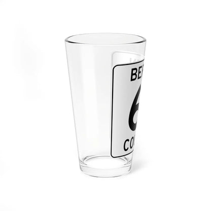 Bergen County 61 (New Jersey) (Road Sign) Pint Glass 16oz - Go Mug Yourself