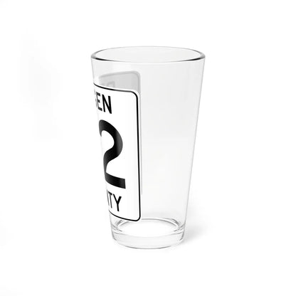 Bergen County 62 (New Jersey) (Road Sign) Pint Glass 16oz - Go Mug Yourself