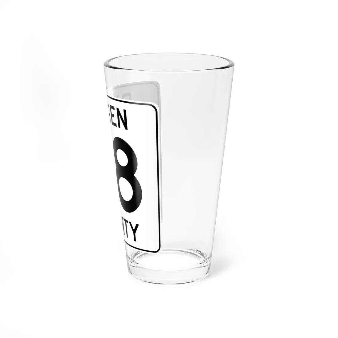 Bergen County 68 (New Jersey) (Road Sign) Pint Glass 16oz - Go Mug Yourself