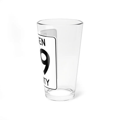Bergen County 69 (New Jersey) (Road Sign) Pint Glass 16oz - Go Mug Yourself