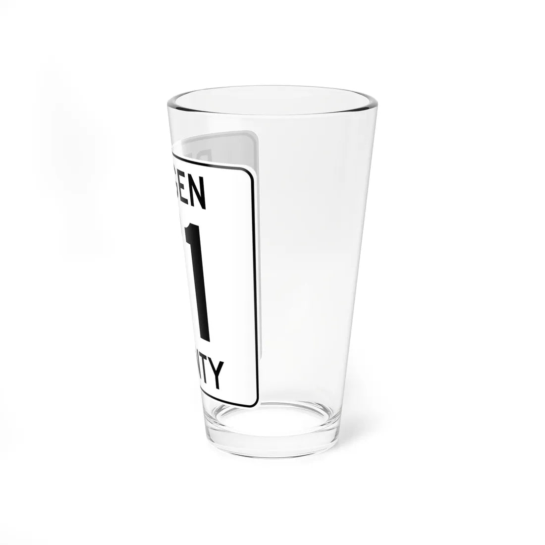 Bergen County 71 (New Jersey) (Road Sign) Pint Glass 16oz - Go Mug Yourself