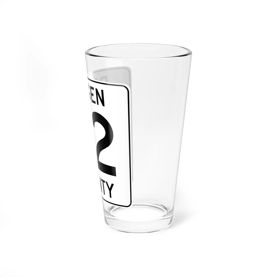 Bergen County 72 (New Jersey) (Road Sign) Pint Glass 16oz - Go Mug Yourself