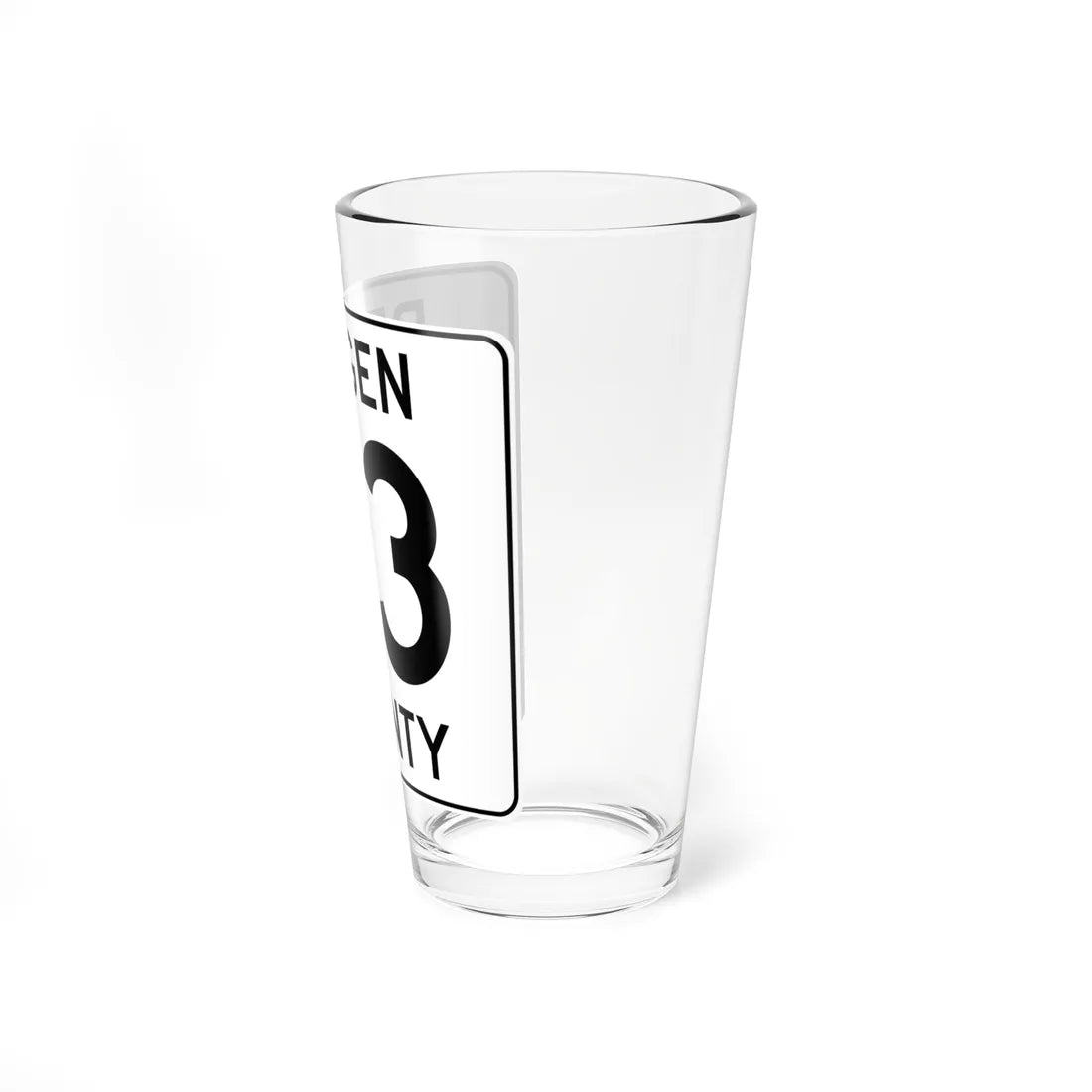 Bergen County 73 (New Jersey) (Road Sign) Pint Glass 16oz - Go Mug Yourself