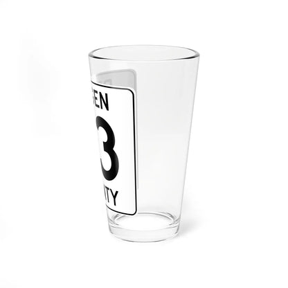 Bergen County 73 (New Jersey) (Road Sign) Pint Glass 16oz - Go Mug Yourself
