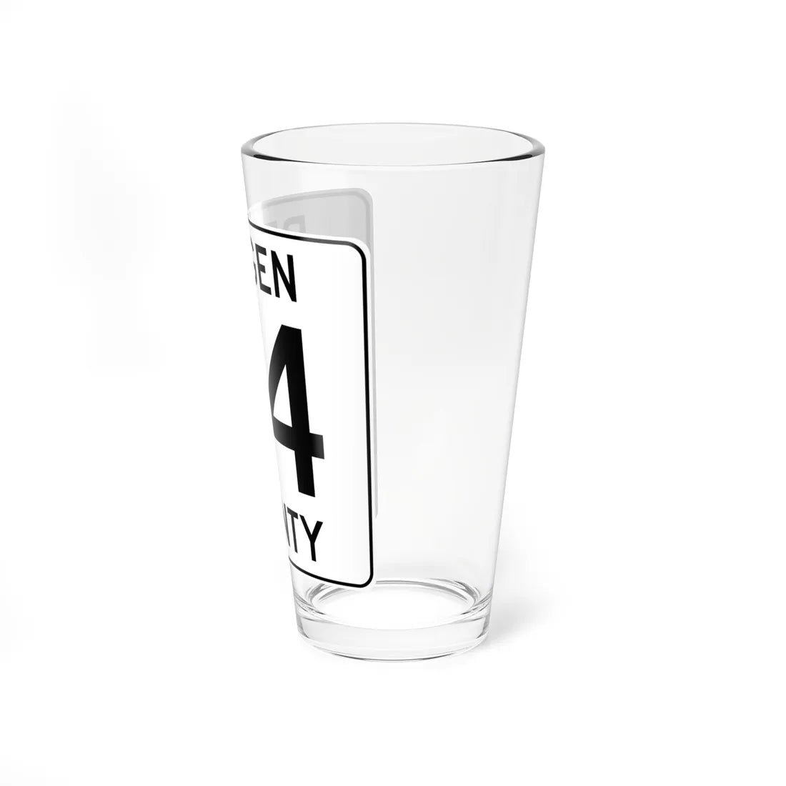 Bergen County 74 (New Jersey) (Road Sign) Pint Glass 16oz - Go Mug Yourself