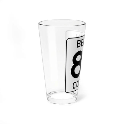 Bergen County 80 (New Jersey) (Road Sign) Pint Glass 16oz - Go Mug Yourself