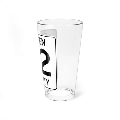 Bergen County 82 (New Jersey) (Road Sign) Pint Glass 16oz - Go Mug Yourself