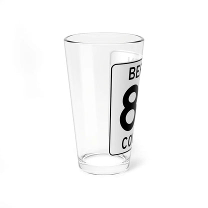 Bergen County 83 (New Jersey) (Road Sign) Pint Glass 16oz - Go Mug Yourself