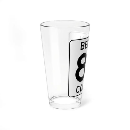 Bergen County 87 (New Jersey) (Road Sign) Pint Glass 16oz - Go Mug Yourself