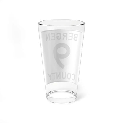 Bergen County 9 (New Jersey) (Road Sign) Pint Glass 16oz - Go Mug Yourself