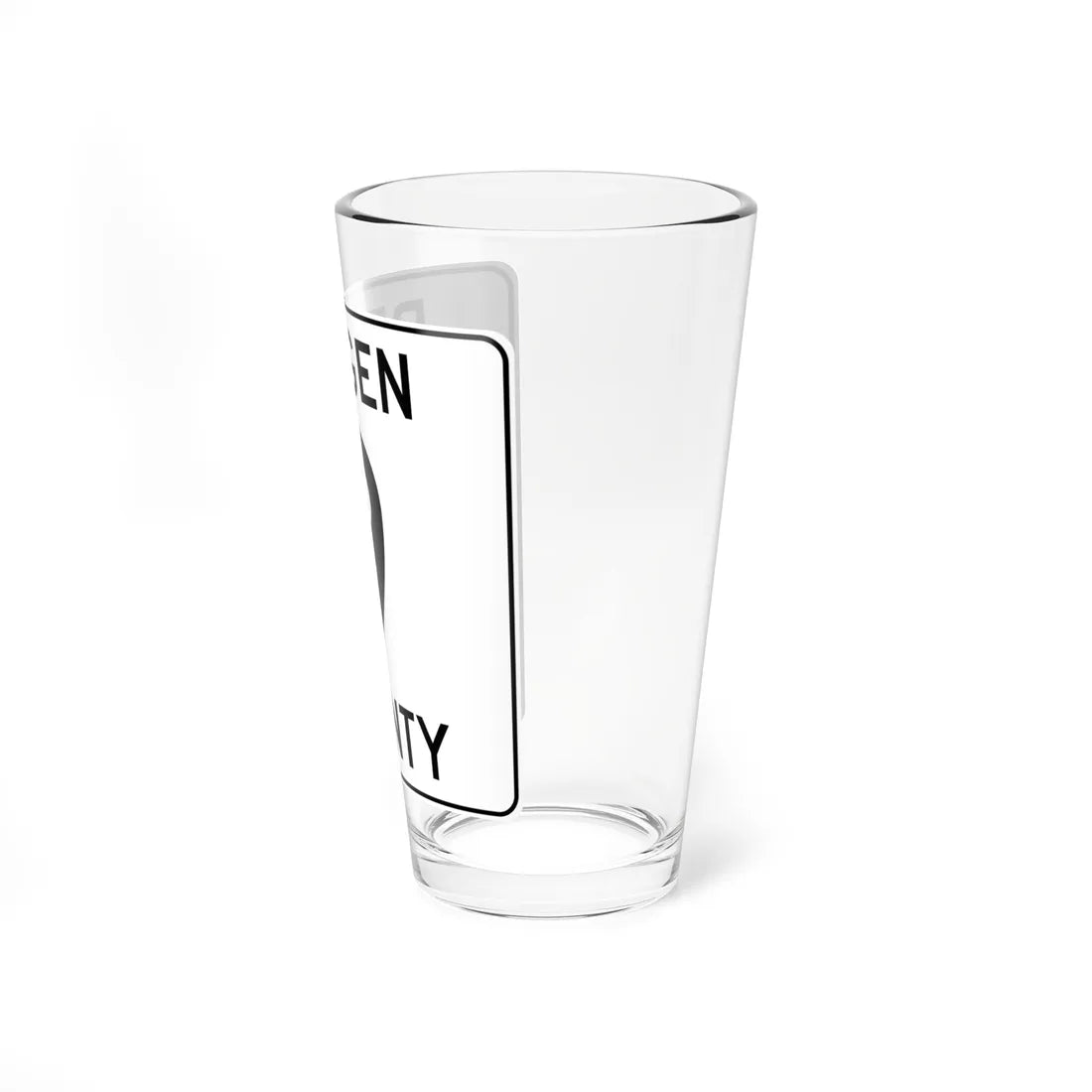 Bergen County 9 (New Jersey) (Road Sign) Pint Glass 16oz - Go Mug Yourself