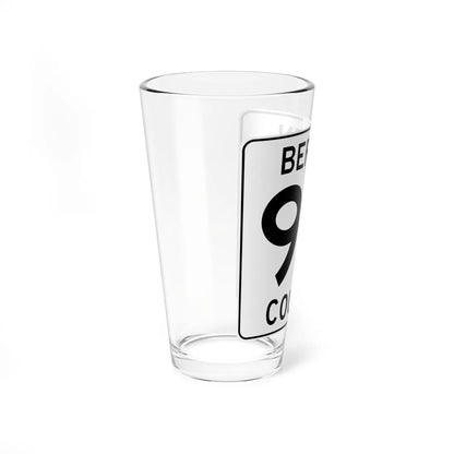 Bergen County 90 (New Jersey) (Road Sign) Pint Glass 16oz - Go Mug Yourself