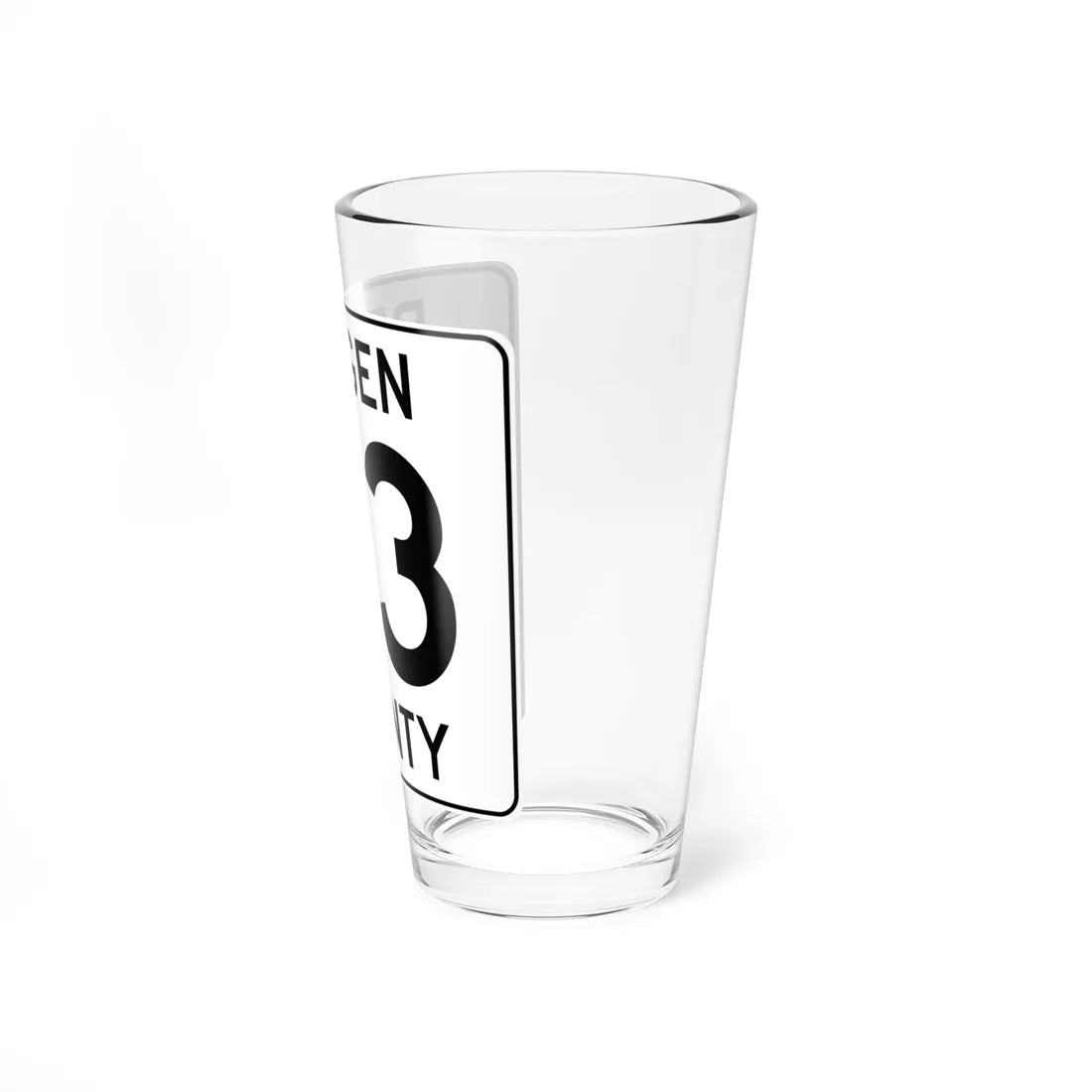 Bergen County 93 (New Jersey) (Road Sign) Pint Glass 16oz - Go Mug Yourself