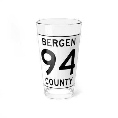 Bergen County 94 (New Jersey) (Road Sign) Pint Glass 16oz 16oz - Go Mug Yourself
