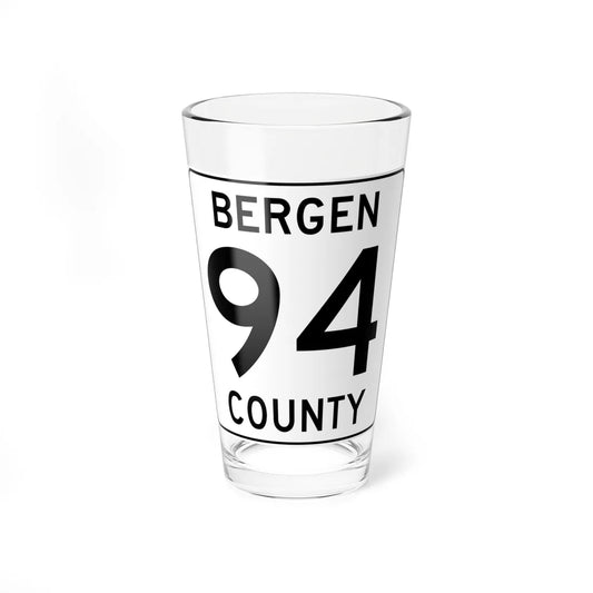 Bergen County 94 (New Jersey) (Road Sign) Pint Glass 16oz 16oz - Go Mug Yourself