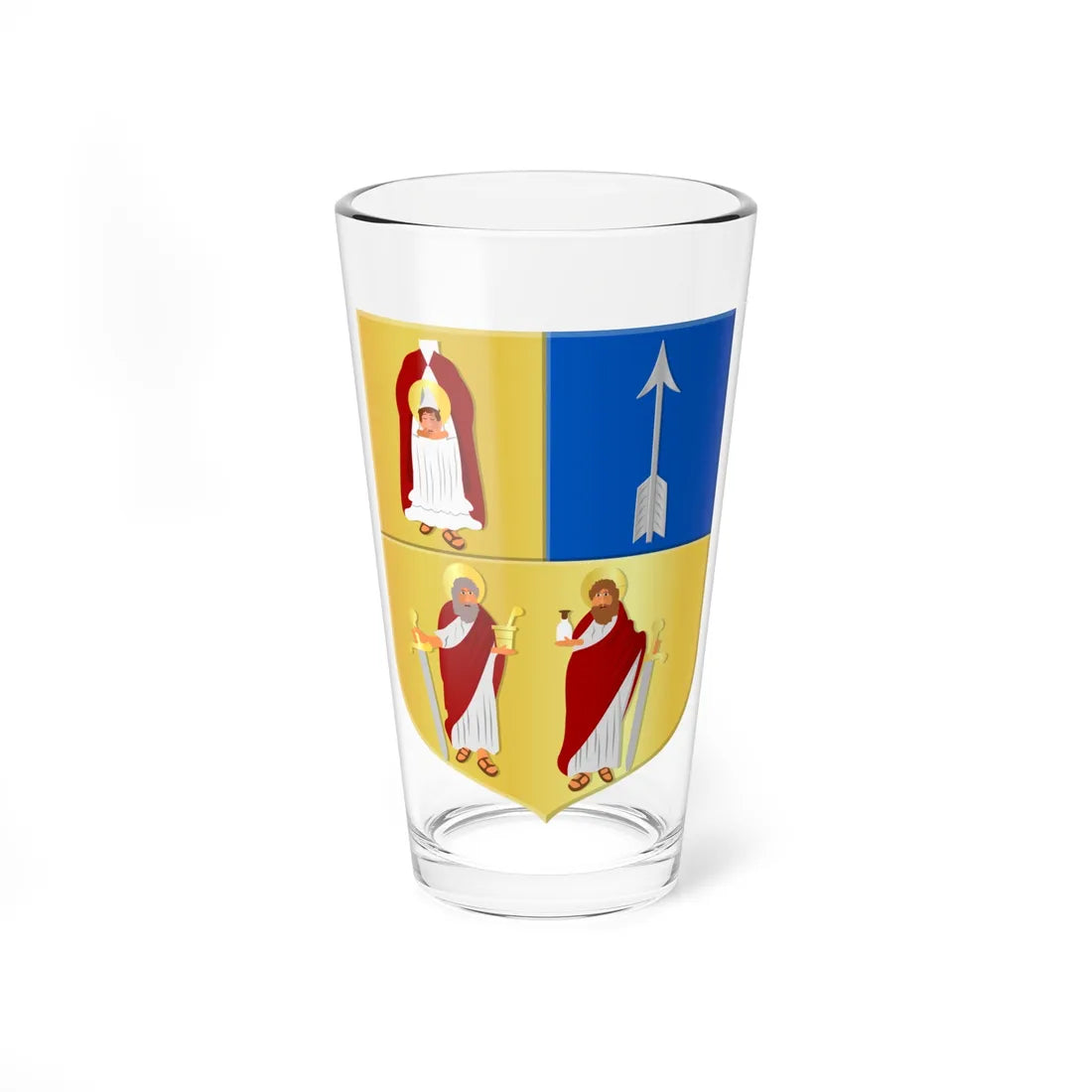 Bergen L-wapen (Netherlands) (Coat of Arms) Pint Glass 16oz 16oz - Go Mug Yourself