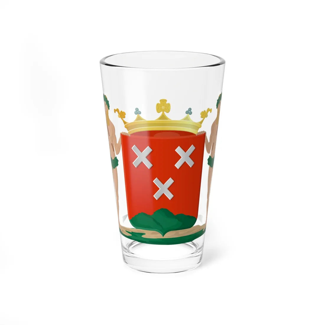 Bergen op Zoom wapen (Netherlands) (Coat of Arms) Pint Glass 16oz - Go Mug Yourself
