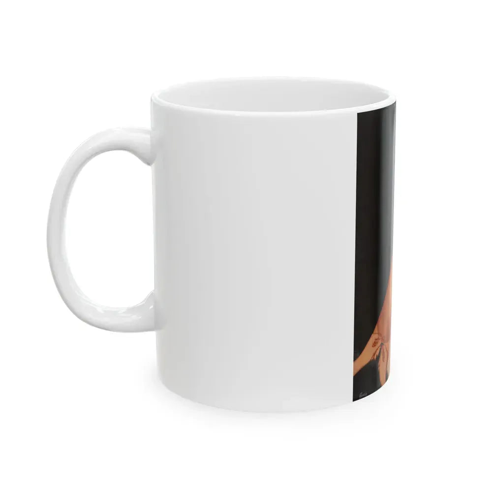 Berkshire Hosiery advertisement - White Coffee Mug - Go Mug Yourself