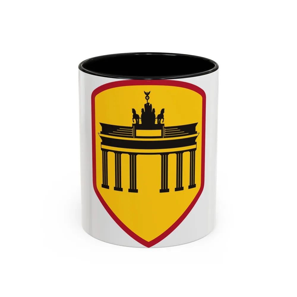 Berlin Command (U.S. Army) Accent Coffee Mug-11oz-Black-Go Mug Yourself