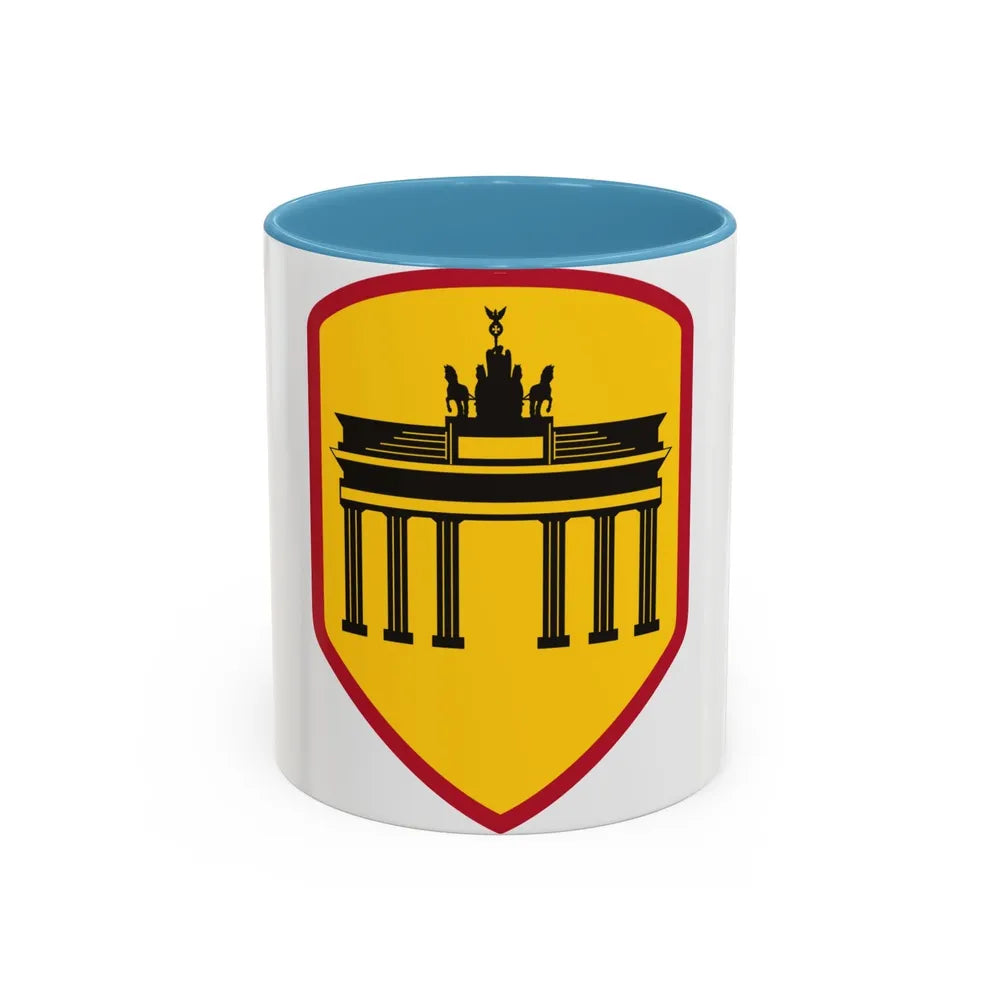 Berlin Command (U.S. Army) Accent Coffee Mug-11oz-Light Blue-Go Mug Yourself