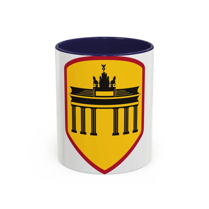 Berlin Command (U.S. Army) Accent Coffee Mug-11oz-Navy-Go Mug Yourself