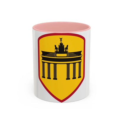 Berlin Command (U.S. Army) Accent Coffee Mug-11oz-Pink-Go Mug Yourself