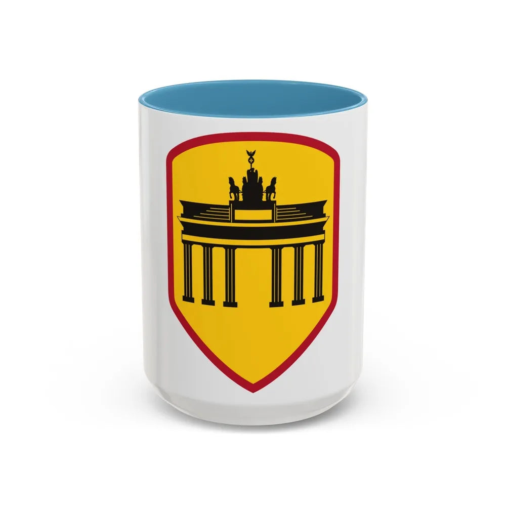 Berlin Command (U.S. Army) Accent Coffee Mug-15oz-Light Blue-Go Mug Yourself