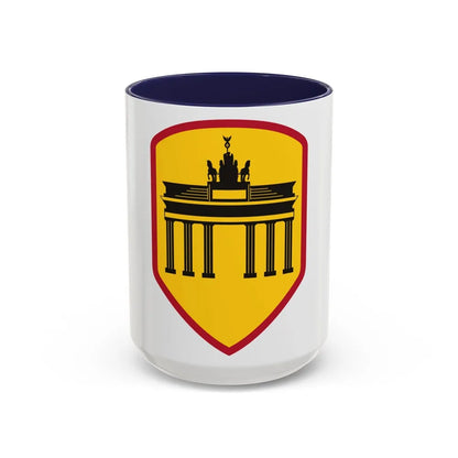 Berlin Command (U.S. Army) Accent Coffee Mug-15oz-Navy-Go Mug Yourself